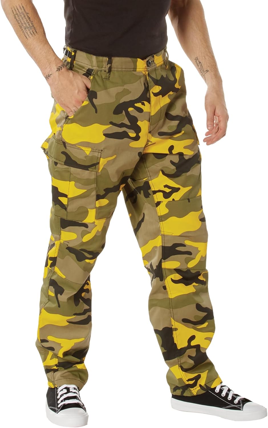 Rugged Tactical BDU Pants for Outdoor Hiking and Work Use