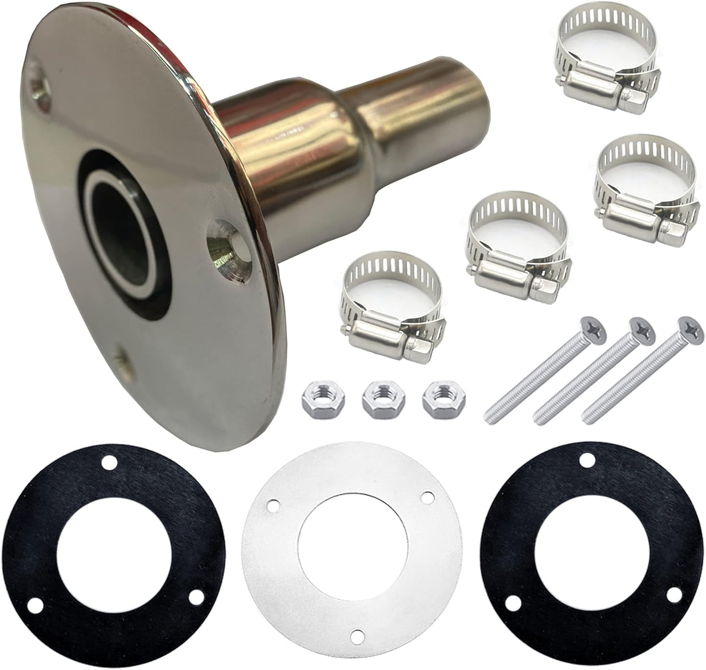 Marine Grade Stainless Steel Diesel Heater Exhaust Fitting