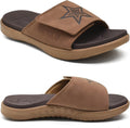 Mens Slides with Plantar Fasciitis Arch Support - Adjustable Sport