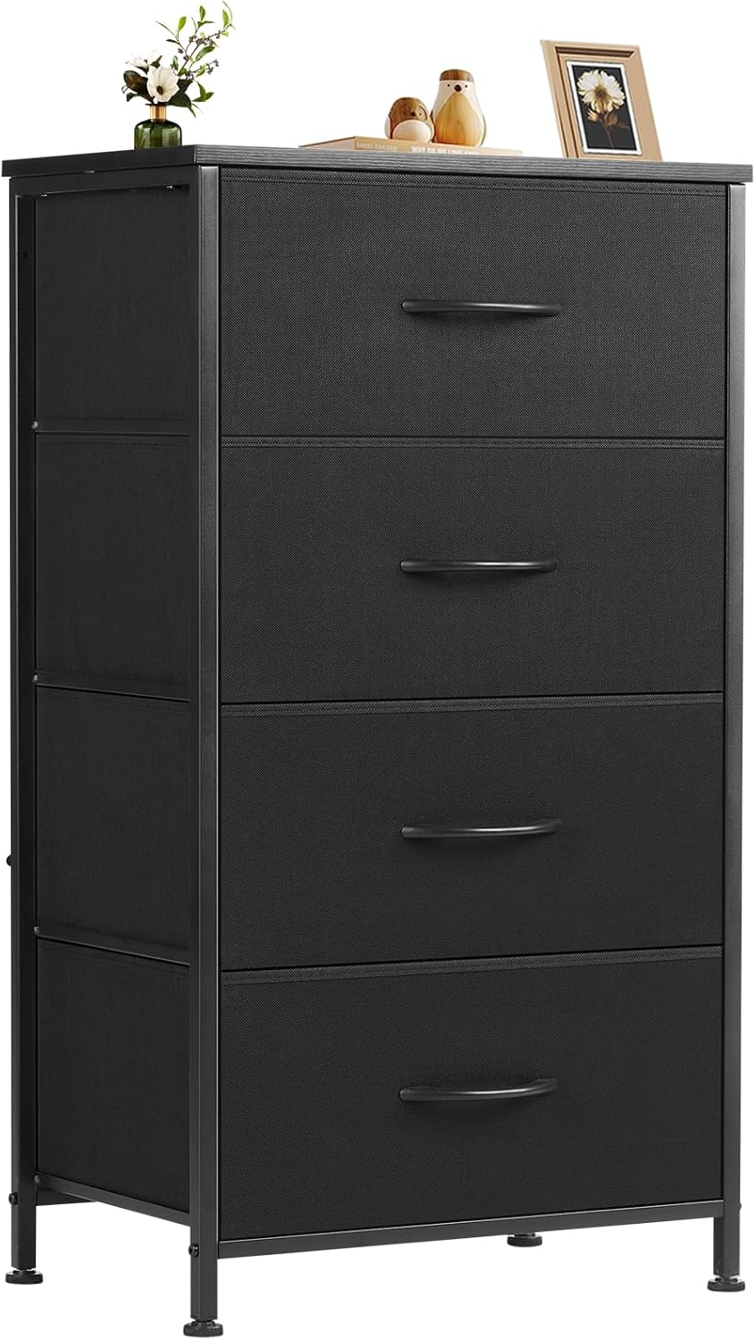 Stylish 4 Drawer Dresser for Bedroom and Entryway Storage