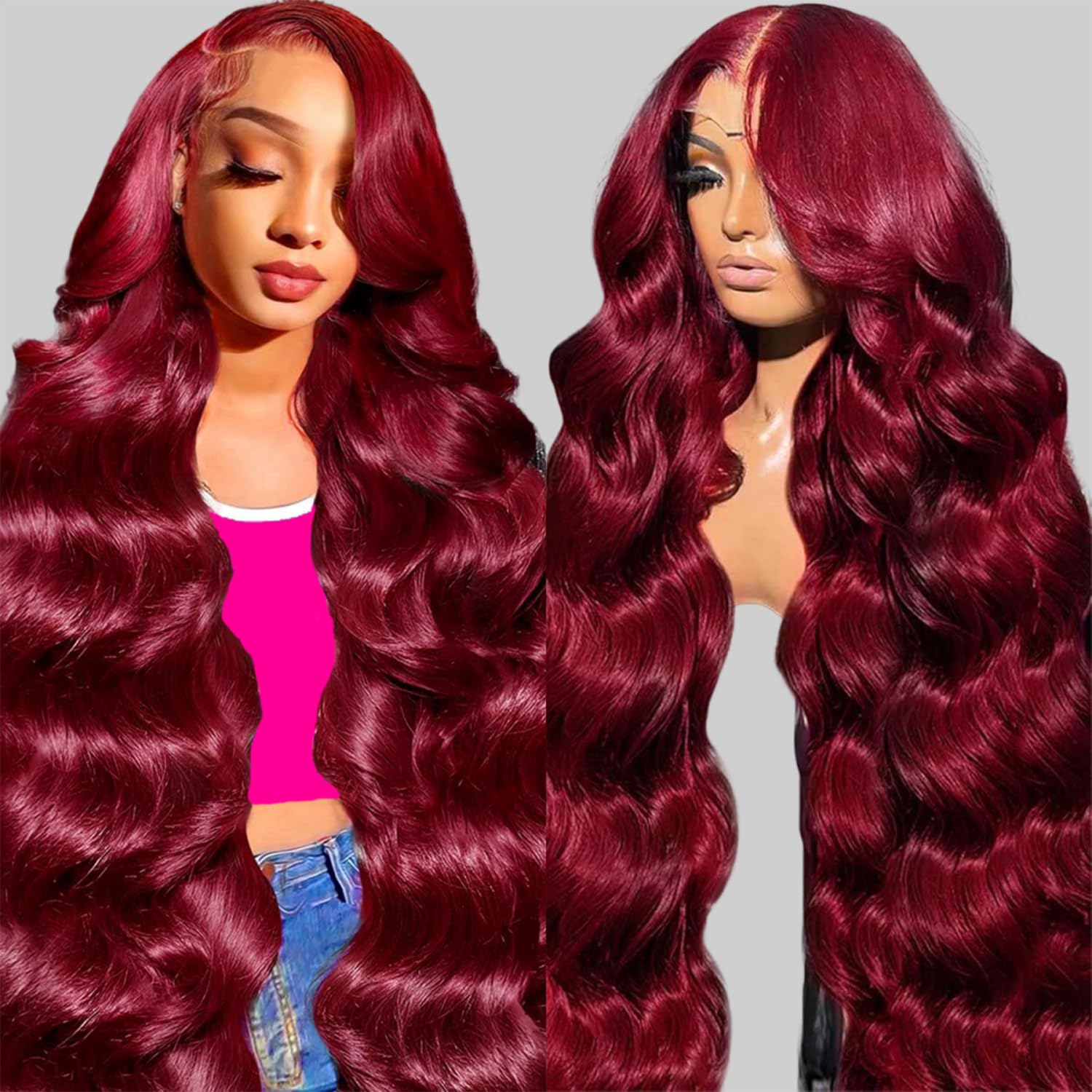 99J Burgundy Lace Front Wigs Human Hair for Stunning Styles