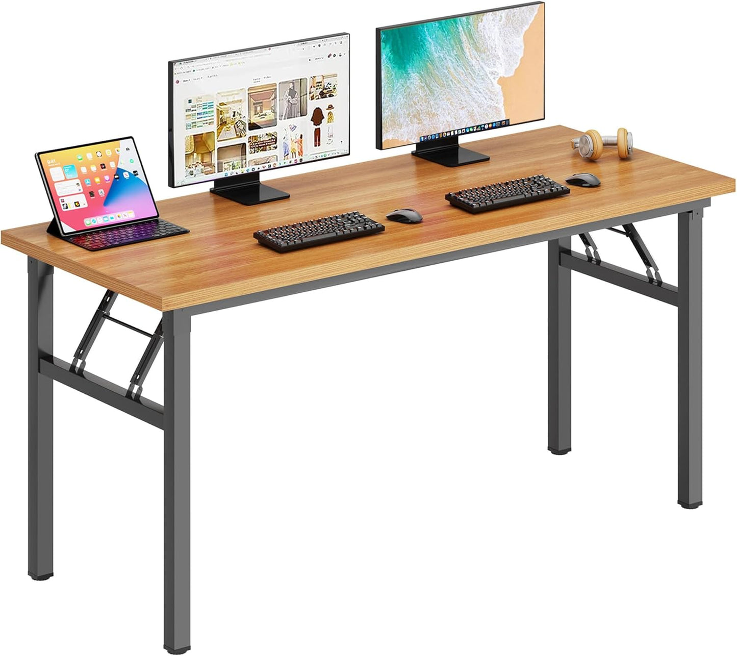 DlandHome Computer Desk 62 inches for Home Office Workstation