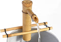Tabletop Zen Fountain Bamboo Accents - Adjustable 7in Desk Fountain