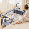 INFANS Pack and Play 5-in-1 Baby Bedside Sleeper - Convertible Playard