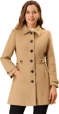 Allegra K Women's Winter Classic Outwear Overcoat for Style
