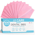 Dental Bibs Pack of 500 - 13in x 18in Pink Disposable Bibs