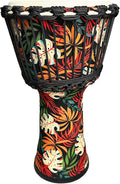 TAOSKNE 8.5in Djembe Tambourine with Goat Skin Drum Head