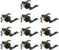 Matte Black Passage Door Lever 10 Pack - Durable Wave Handle