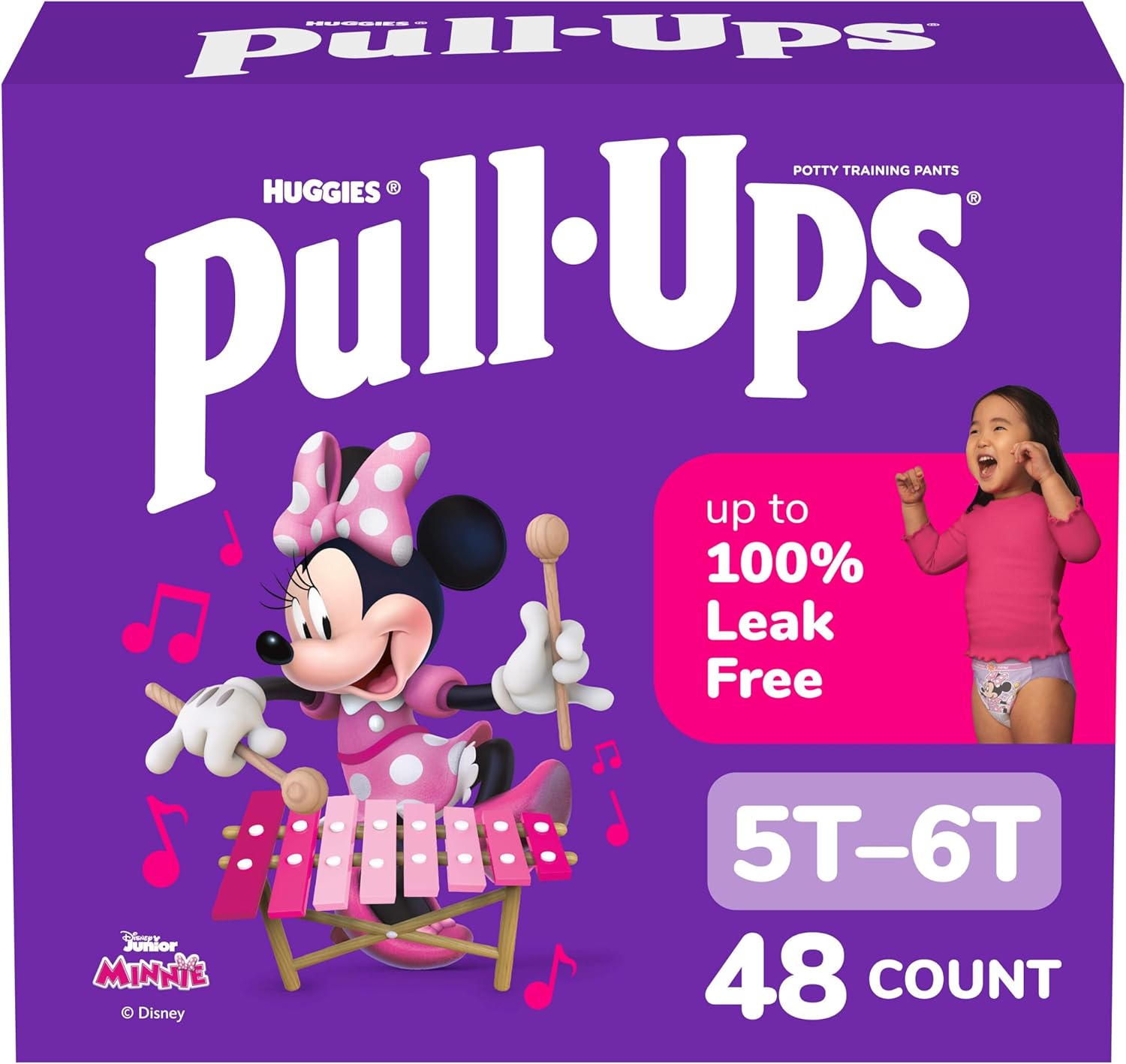 Pull-Ups Girls' Potty Training Pants for Size 5T-6T Kids