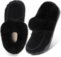 BARERUN Women's Platform Moccasin Slippers - Plush Warm Winter Boot