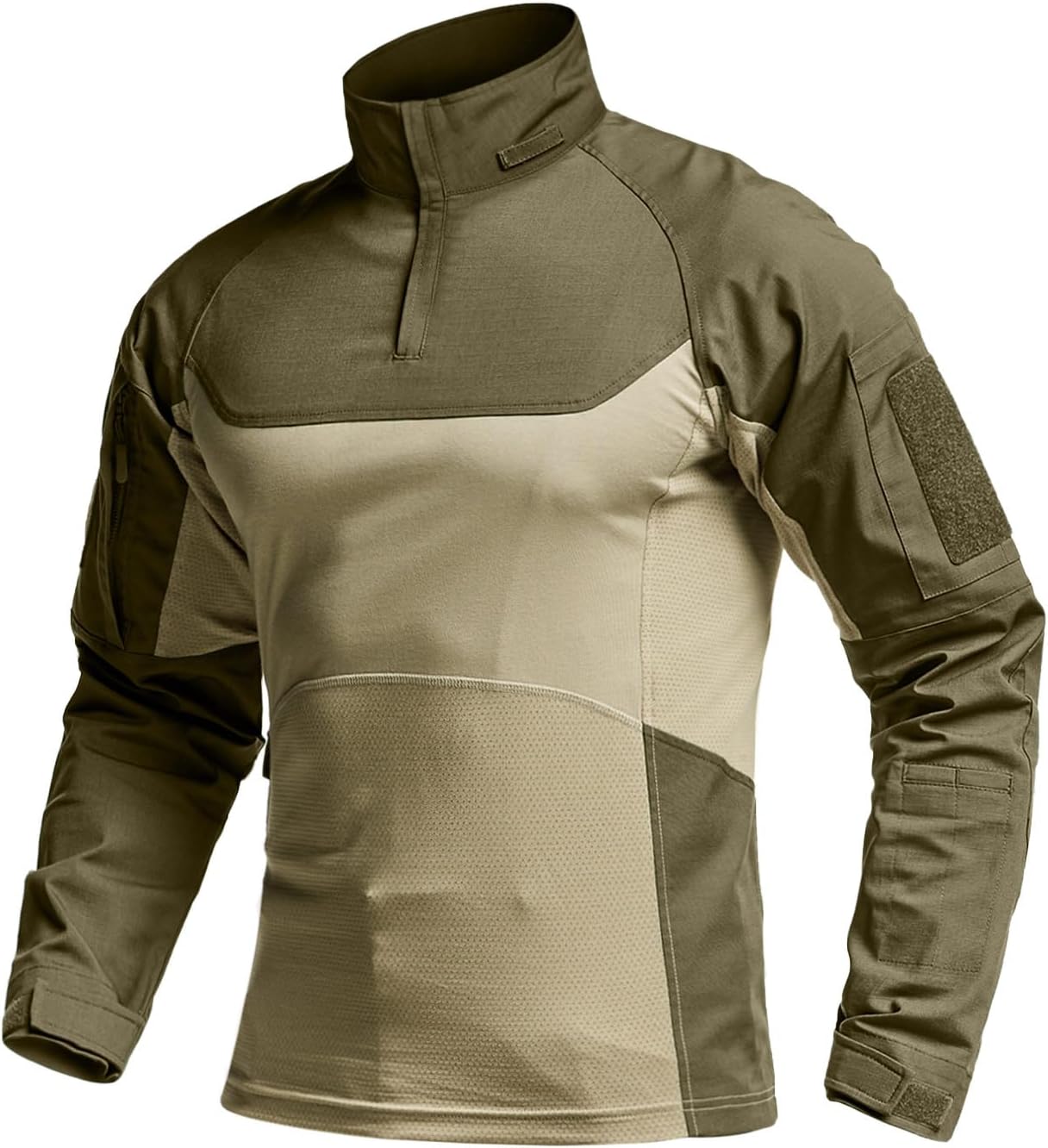CQR Men's Tactical Combat Shirt with Pockets for Outdoor Use