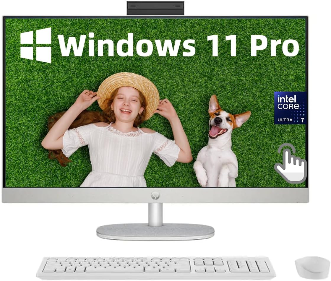 HP All-in-One Computer with 27in Touchscreen and 4K Ultra HD
