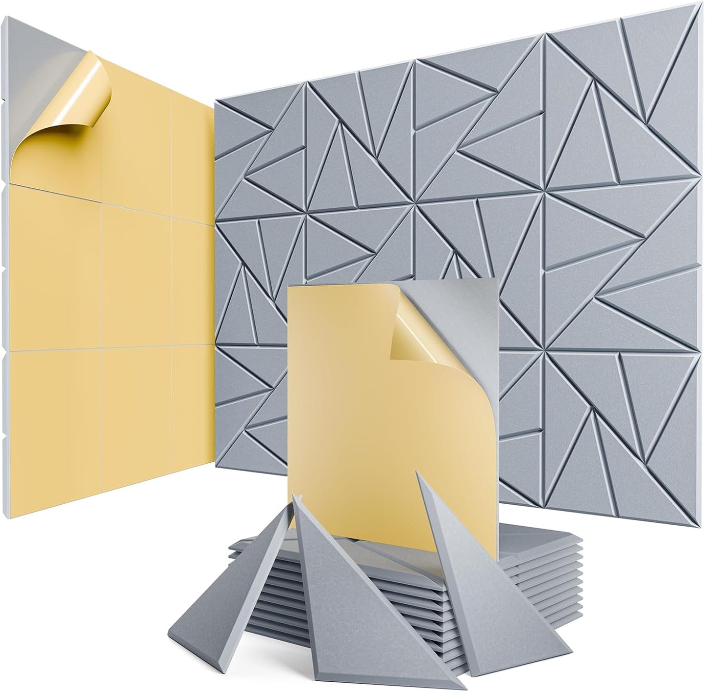 12 Pack Acoustic Panels for Soundproofing Home Studio Office