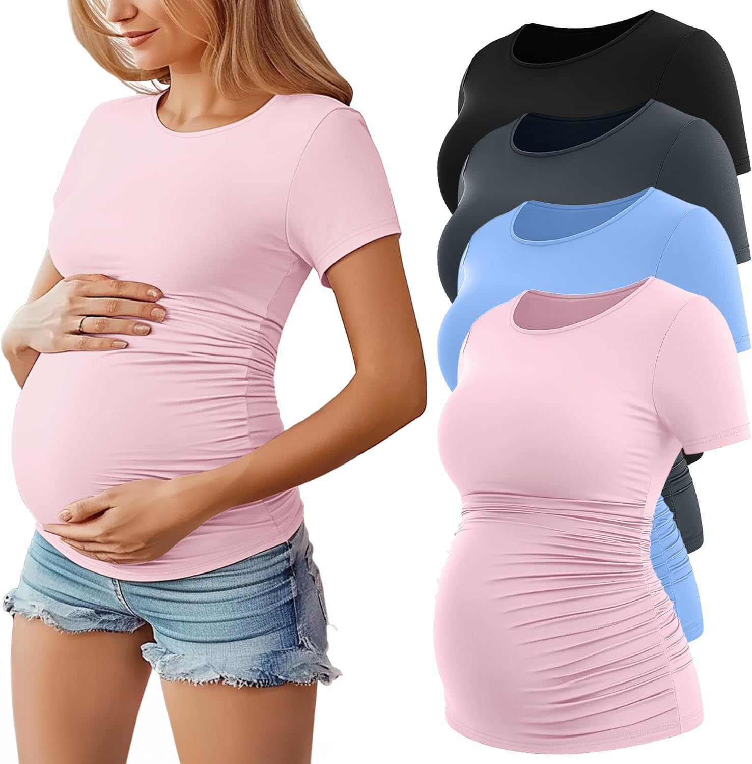 Comfortable and Stylish Women's Maternity Shirts for Every Occasion