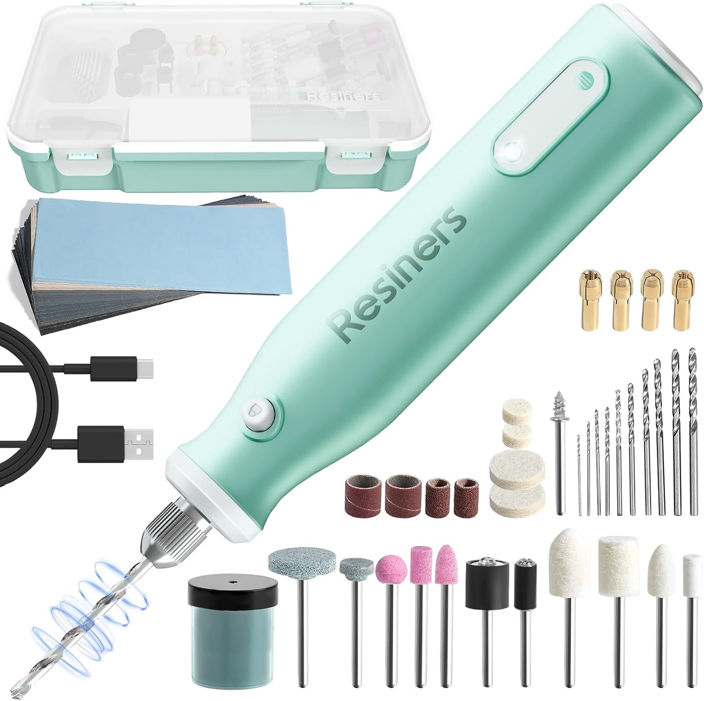 Resiners Cordless Rotary Tool Kit for Jewelry Making & Crafts