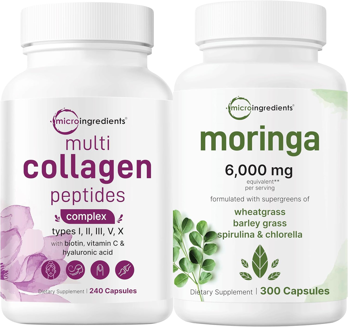 Hydrolyzed Collagen & Moringa Bundle | Antioxidant Powerhouse!