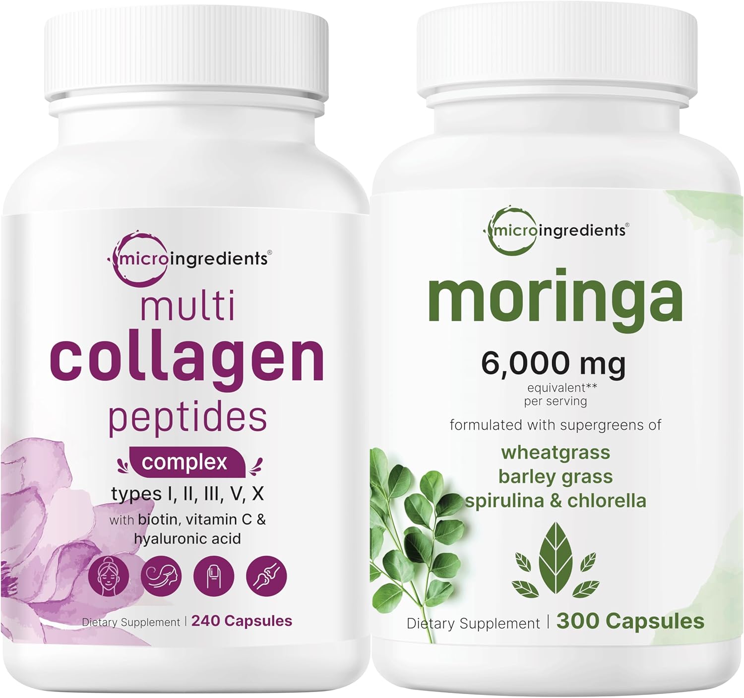Hydrolyzed Collagen & Moringa Bundle | Antioxidant Powerhouse!