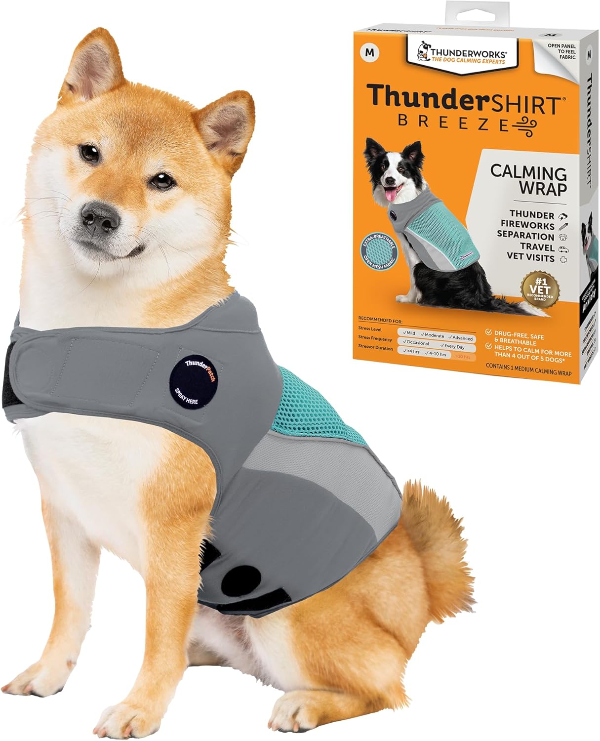ThunderShirt Breeze for Dogs: Calming Vest for Stress Relief