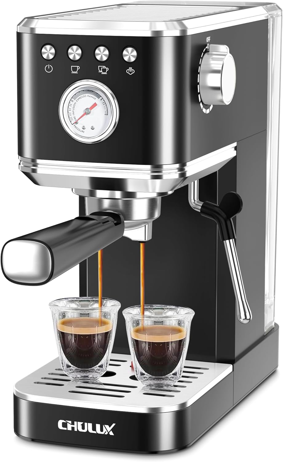 CHULUX Slim Espresso Machine: Perfect Home Cappuccino Maker
