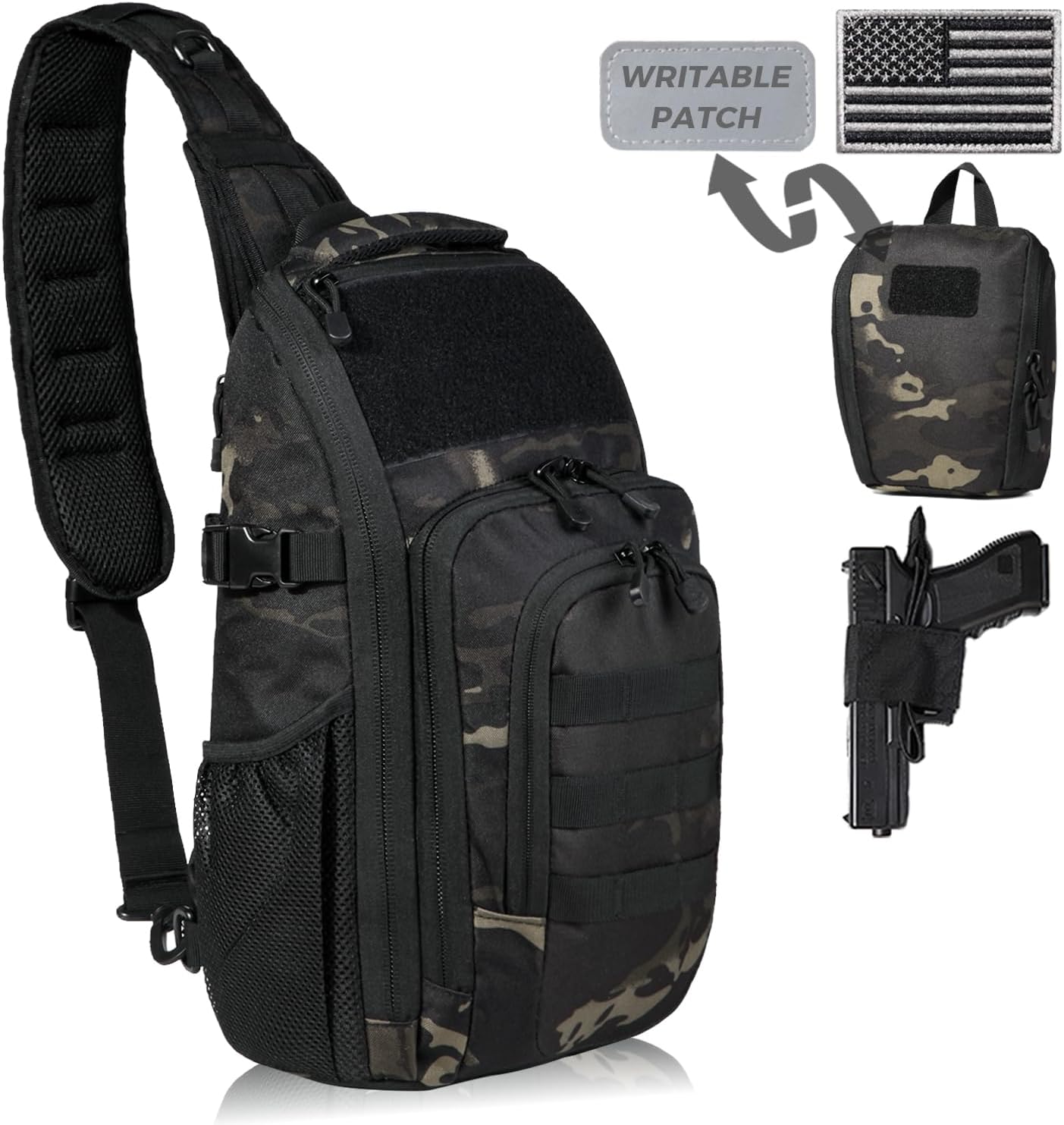 DBTAC Tactical Sling Bag for Everyday Carry and Outdoor Use