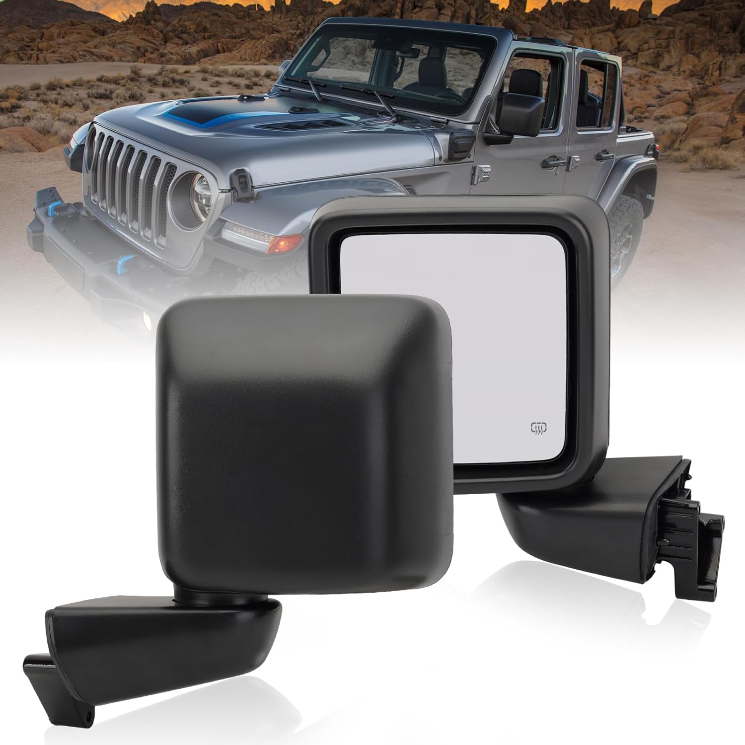 Driver Side Mirror for 2018-2023 Jeep Wrangler JL and Gladiator