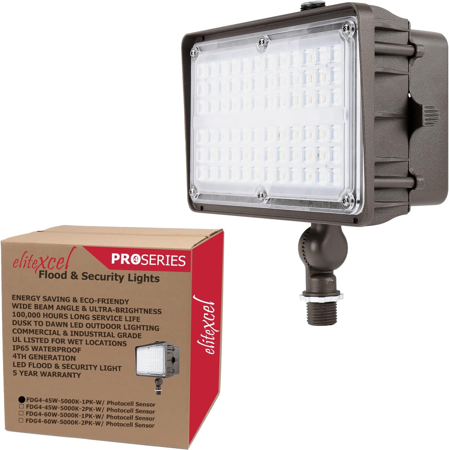Dusk to Dawn LED Flood Lights Outdoor for Security and Durability