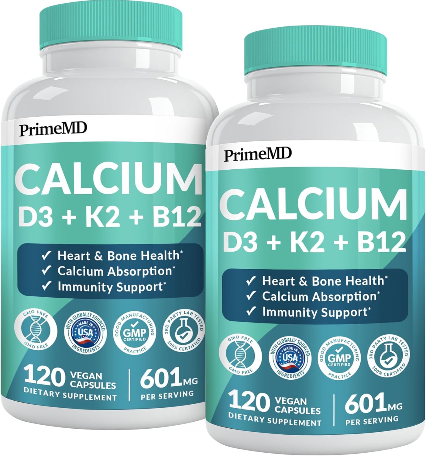 4-in-1 Calcium Supplements for Heart, Bones & Body Defenses