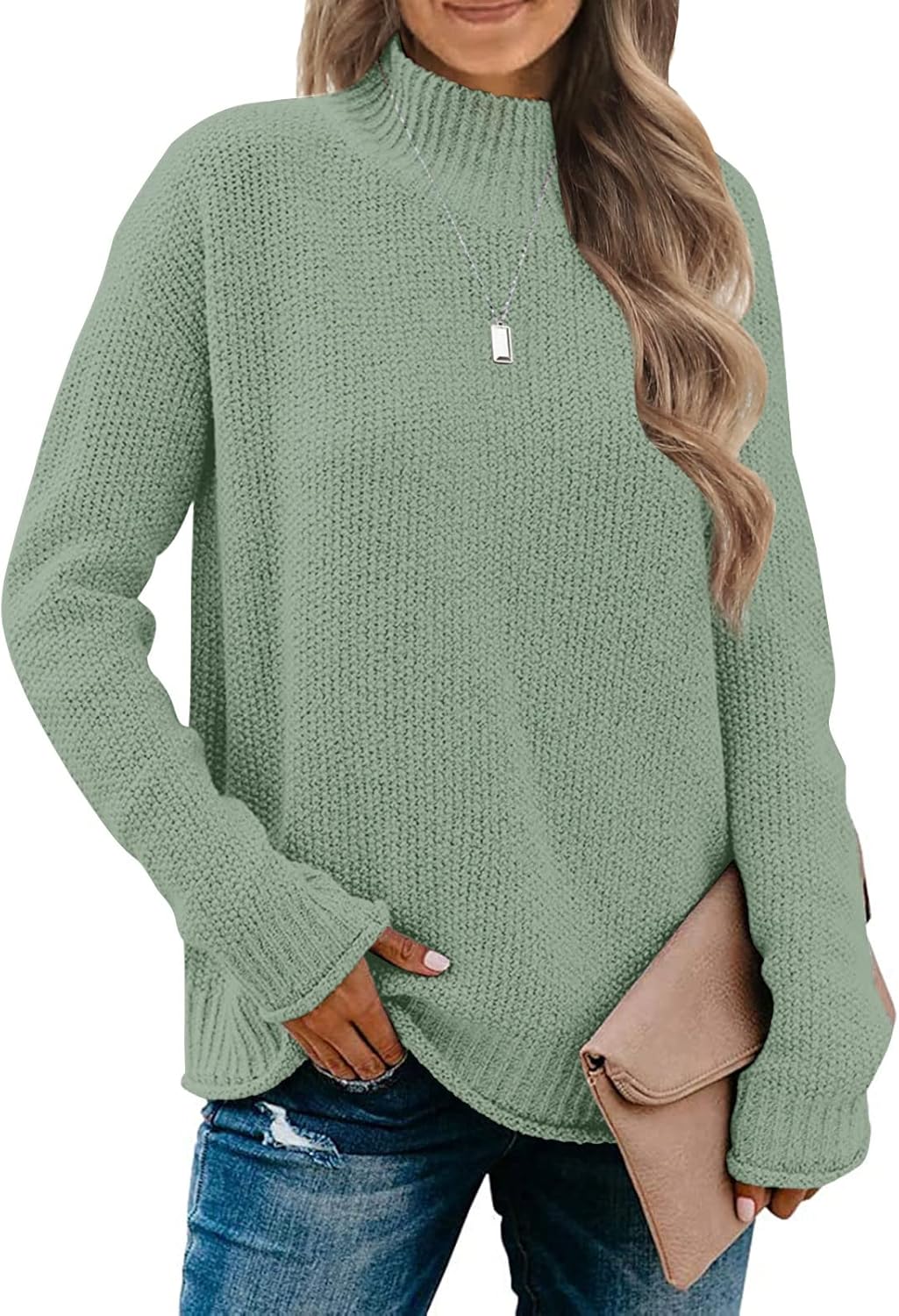 MEROKEETY Women's Turtleneck Sweater for Cozy Fall Style