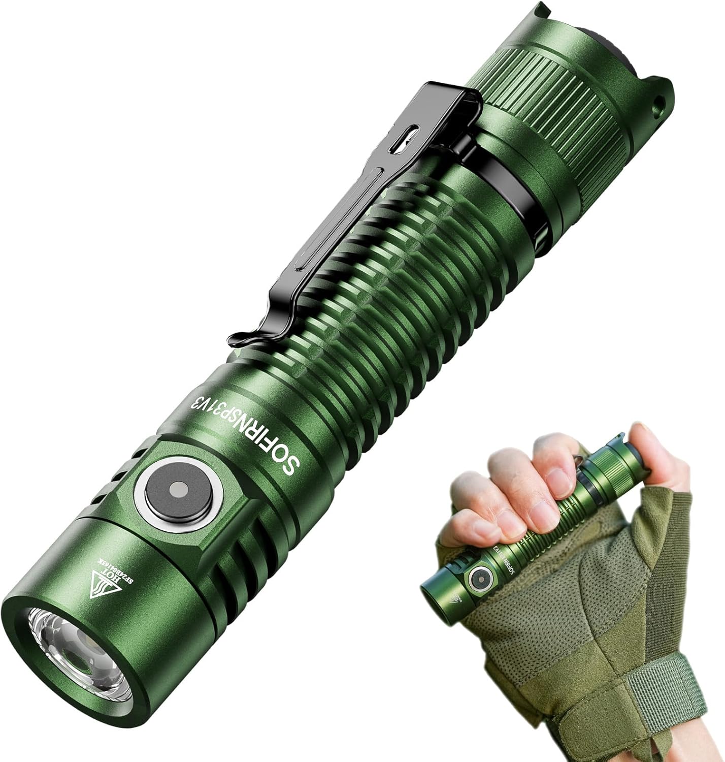 Sofirn SP31 V3.0 Tactical Flashlight: 1200 Lumen Power & Durability