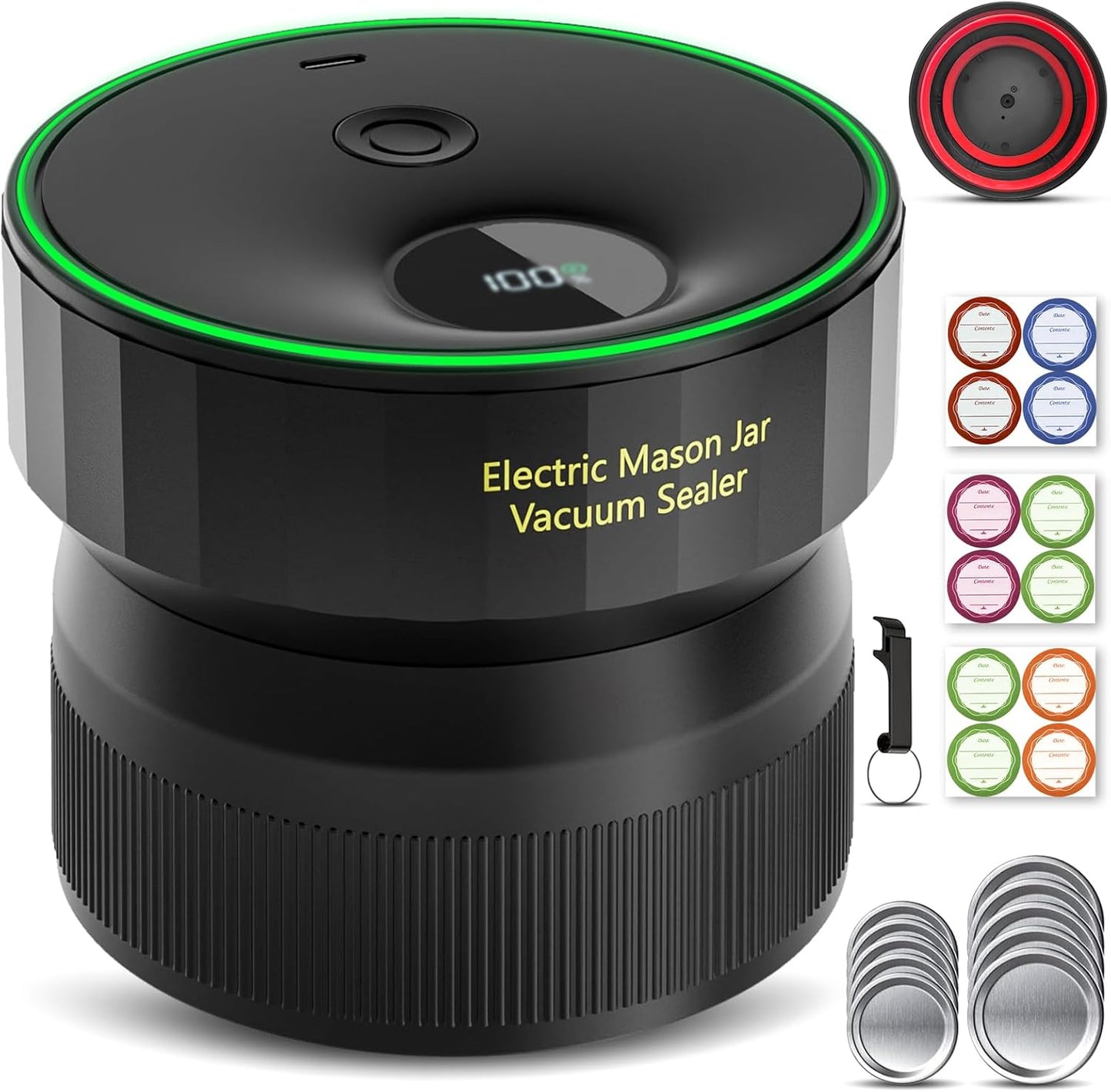 2025 Upgraded Mason Jar Vacuum Sealer for Food Storage Needs