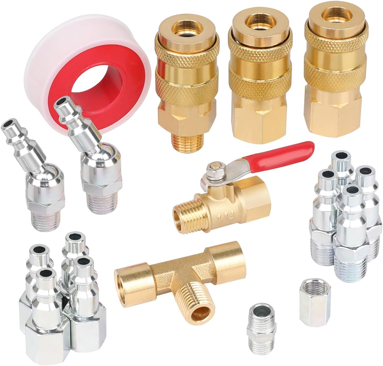 Hromee 18-Pc Air Coupler Kit with Universal Quick Coupler