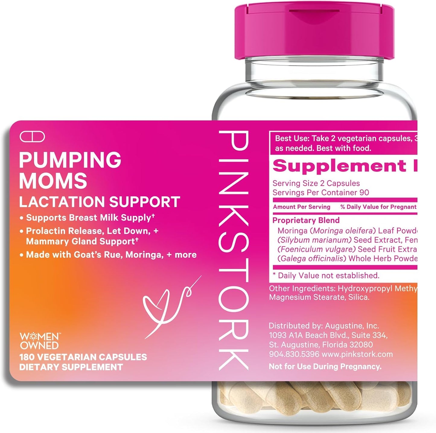 Pumping Moms Lactation Support with Goat's Rue and Moringa Capsules