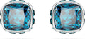 Swarovski Crystal Chroma Heart Stud Earrings - December Birthstone