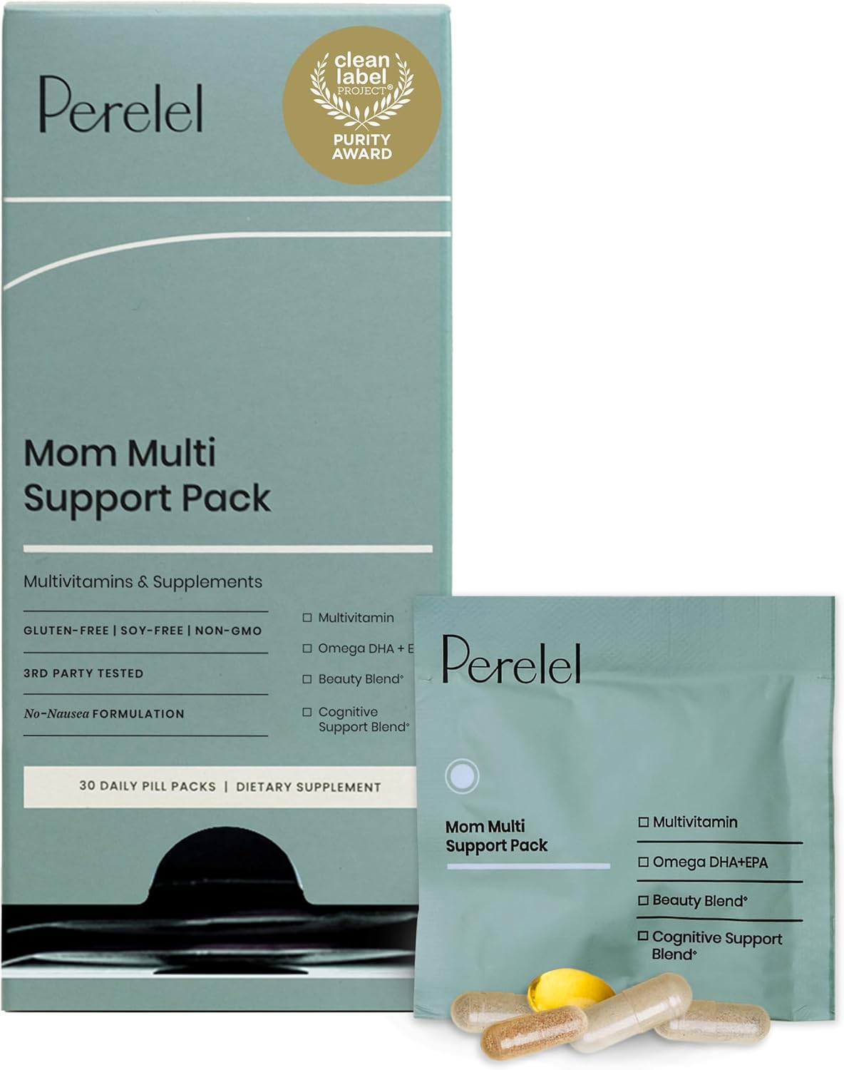 Perelel Mom Multi Support Pack for Postpartum Health Needs
