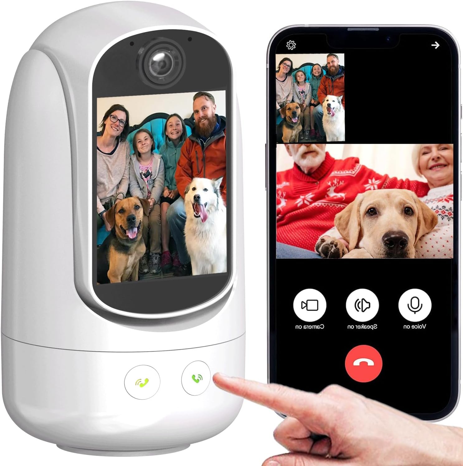 2-Way Video/Audio Security Camera for Pets and Elders