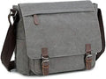 Messenger Bag for Men Retro Canvas Satchel - Fits 13.3 to 15.6 in