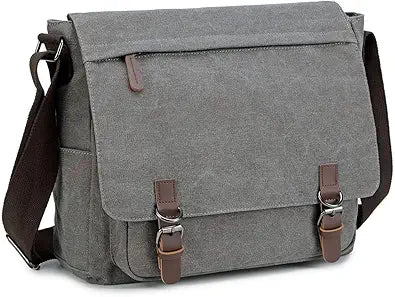 Messenger Bag for Men Retro Canvas Satchel for Laptops