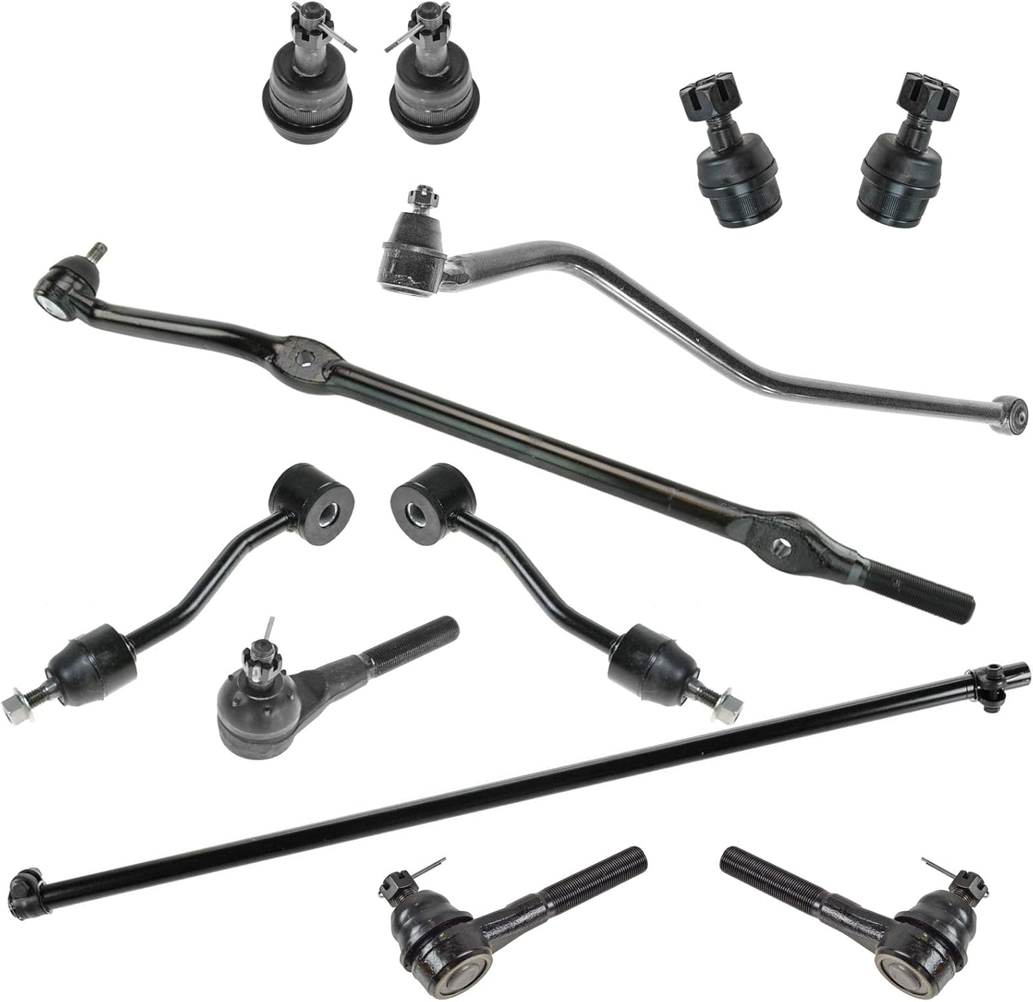 TRQ Front Steering & Suspension Kit for 1997-2006 Jeep Wrangler