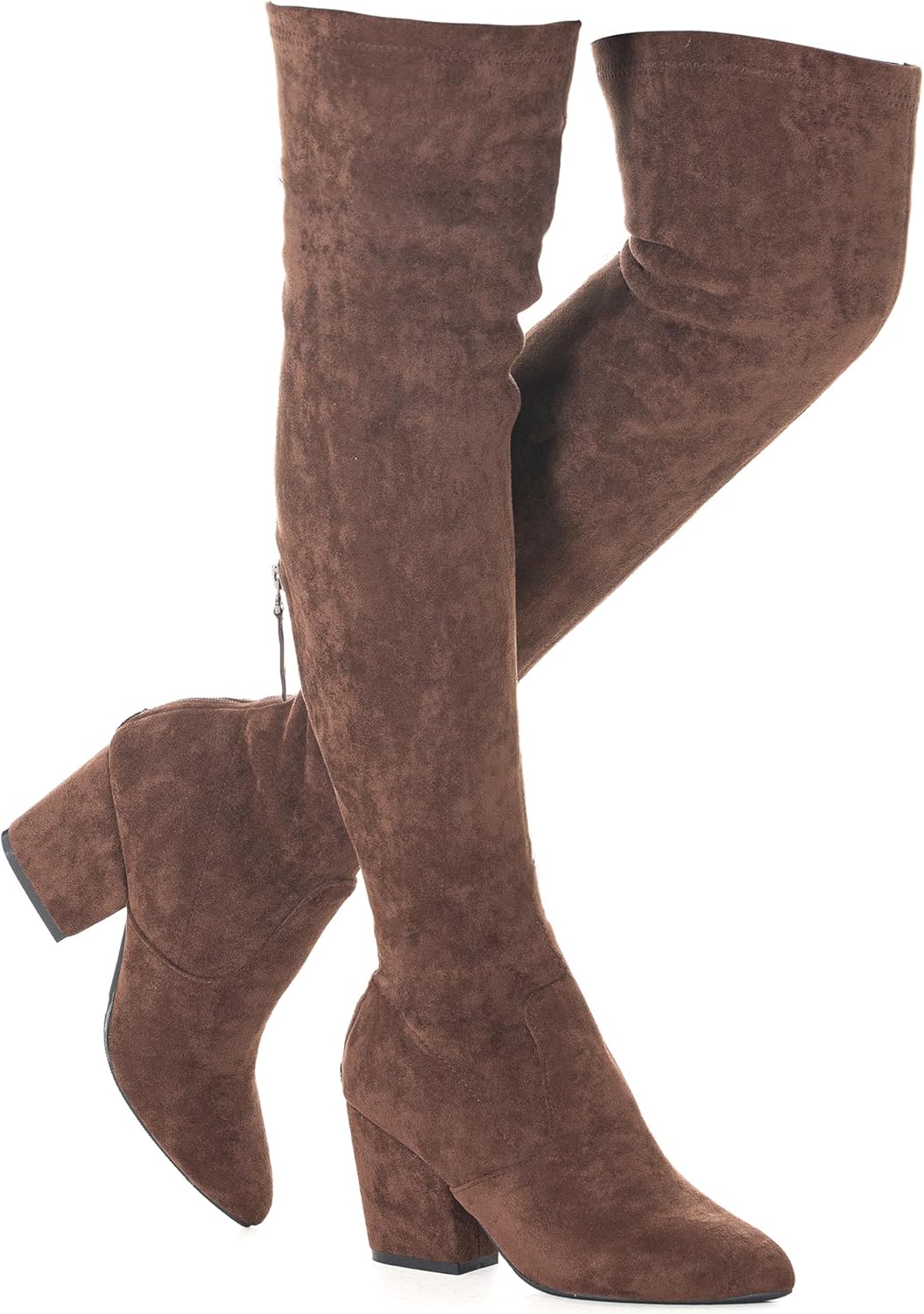 Mtzyoa Thigh High Block Heel Boot for Women - Stylish Comfort
