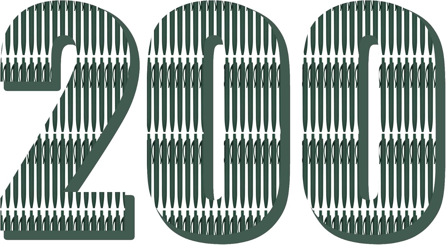 Deegtran 200 Pack No Bleed Green Barrel Click Pens Review