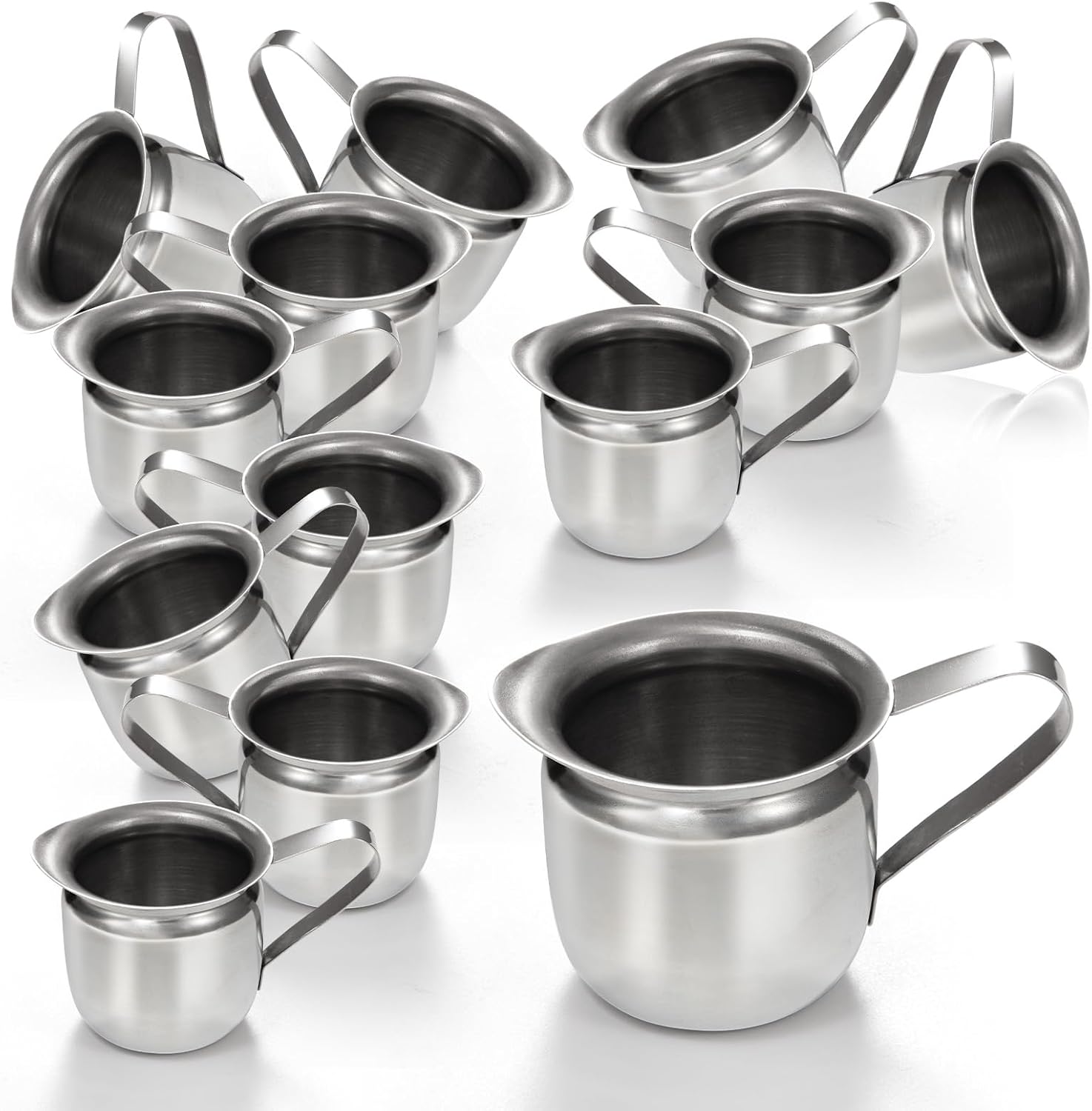 Stainless Steel Bell Creamer Pitchers for Coffee and More