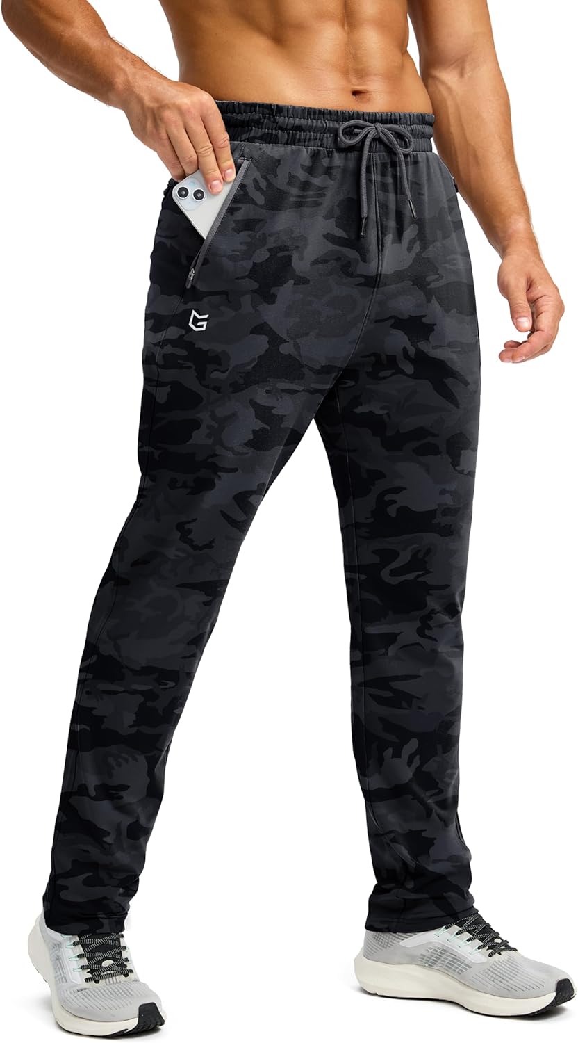 Fleece Lined Winter Pants for Men - Warm Athletic Joggers