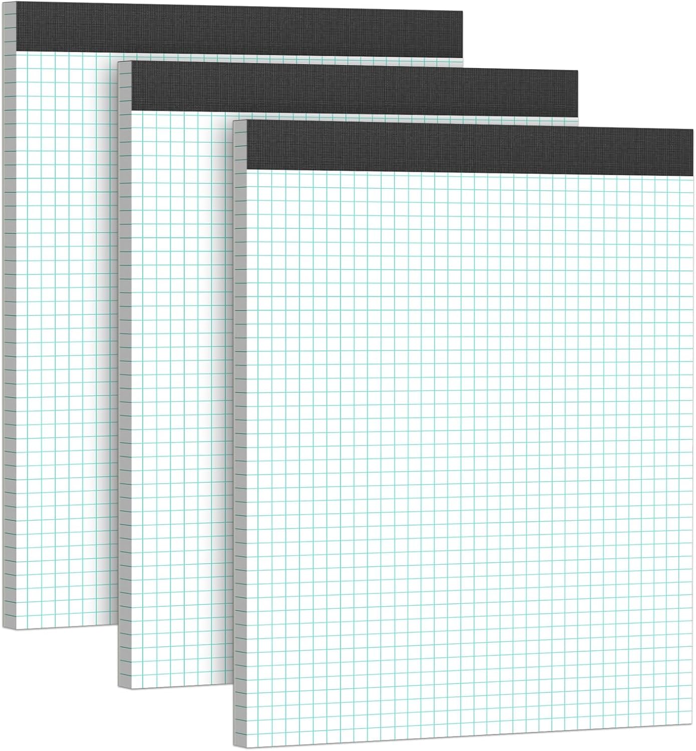 3 Pack Quad Grid Graph Pads - School & Office Essential