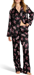 Victoria's Secret Satin Pajama Set - Luxurious Long-Sleeve Sleepwear