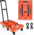 SOLEJAZZ Folding Hand Truck Portable Dolly Cart - Compact 500lb