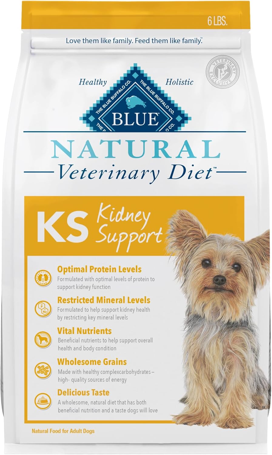 Blue Buffalo Natural Veterinary Diet KS Kidney Support Dry Dog Food