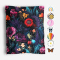 10x13 Poly Mailers Dark Floral - Waterproof Tear-Resistant Pack