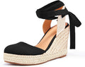 FISACE Womens Summer Espadrille Heel Platform Wedge Sandals Clothing
