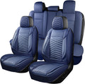 Seat Covers Waterproof Car Seat Covers Full Set - Breathable Blue 5