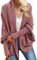 Imily Bela Kimono Batwing Cable Knit Oversized Cardigan - Cozy Layer